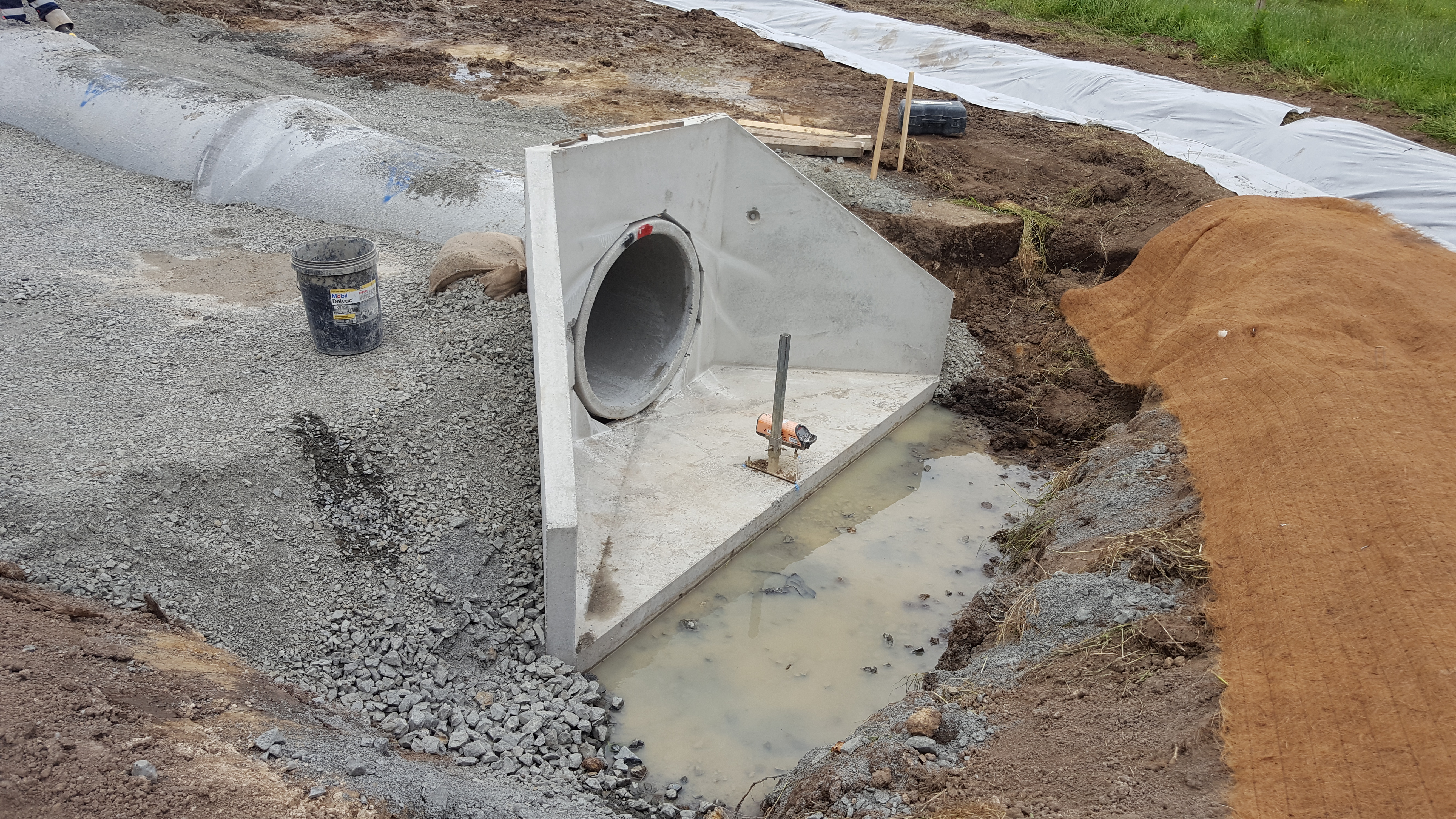 Humes Concrete Precast Wingwalls Culvert side shot