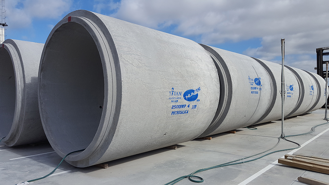 Humes VT large diamenter Concrete Pipe in Factory