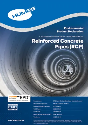 Humes Concrete Pipes EPD Version 1.1 Thumb