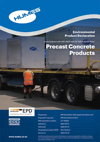 Humes Precast EPD Version 1 v2.1 Thumb